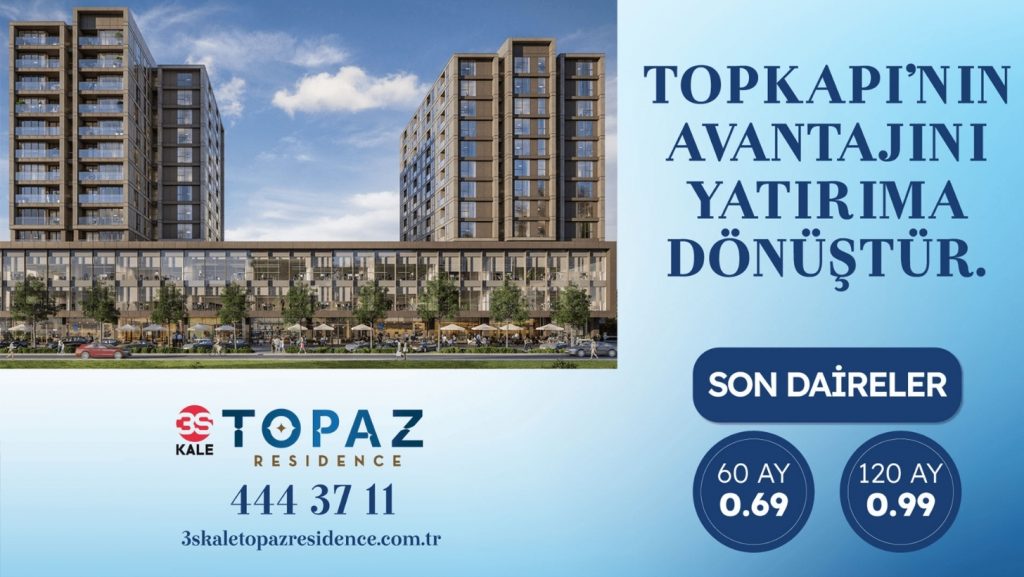 Topaz Residence, 5 Yıl ve 10 Yıl Vade Seçenekleri ile Satışta